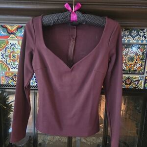 Elegant Burgundy Women's Jacket